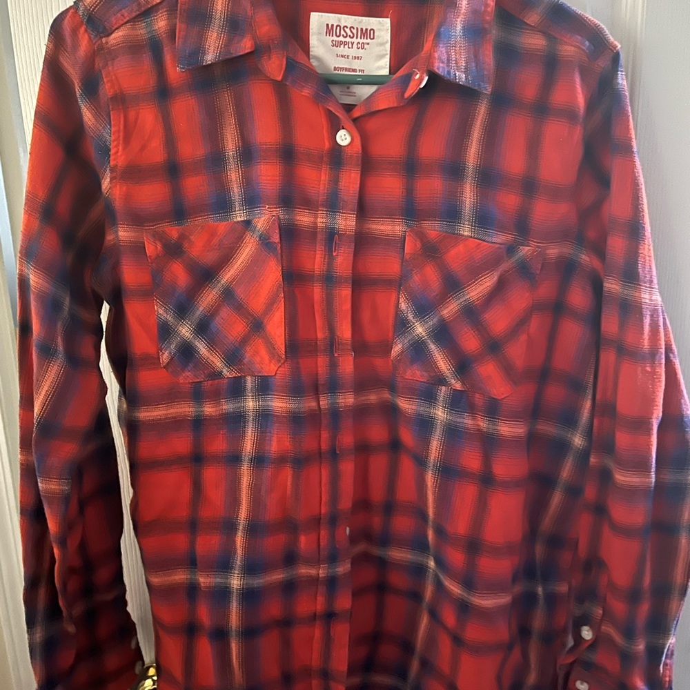 Mossimo Supply Co. plaid button down shirt Size M